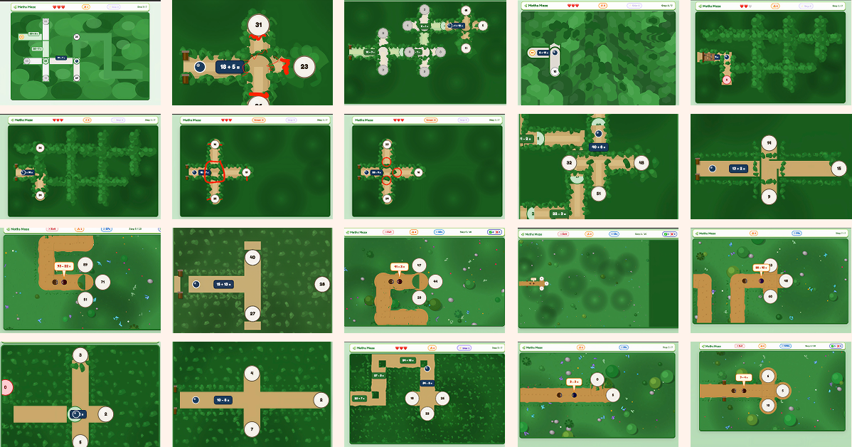 Image showing the Maths Maze game.