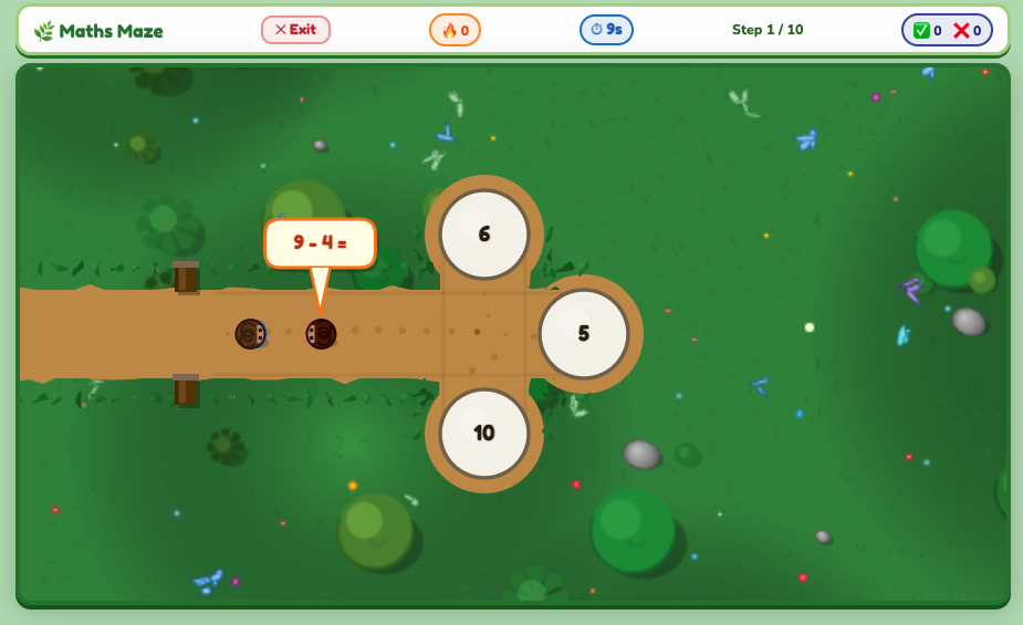 Image showing one of the final iterations of Maths Maze